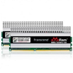 2GB Transcend aXeRam DDR3 1800MHz PC3-14400 (8-8-8-24) XMP Ready Dual Channel kit