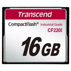 16GB Transcend Industrial Temperature Range CF220I 220X Ultra CompactFlash (SLC)