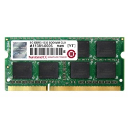8GB Transcend JetRAM DDR3 PC3-10666 1333MHz CL9 SO-DIMM laptop memory module