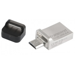 32GB Transcend Jetflash 880S OTG USB3.0 Flash Drive - Silver Edition