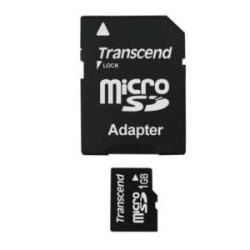 1Gb Transcend Micro SD TransFlash Card