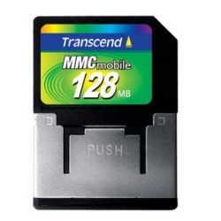 128Mb Transcend MMC Mobile Hi-Speed Dual-Voltage memory card