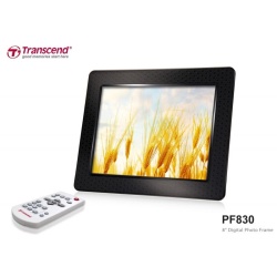 4GB Transcend 8-inch Digital Photo Frame PF830 Black