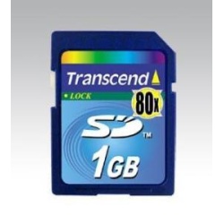 1GB Transcend Secure Digital 80x Speed