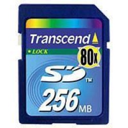 256Mb Transcend Secure Digital 80x Speed