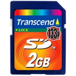 2GB Transcend 133x Ultra-Speed Secure Digital memory card