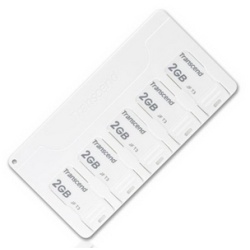 2GB Transcend JetFlash T3 5-pack (5x2GB) Ultra-small USB Flash Drive