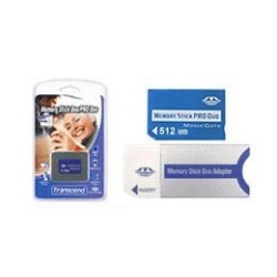 512MB Transcend Memory Stick PRO Duo with MS PRO adapter