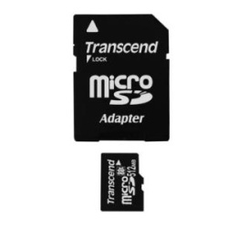 512Mb Transcend High-Speed 80x MicroSD (TransFlash) memory card