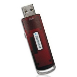 2GB Transcend JetFlash V10 USB2.0 Flash Drive (sliding USB connector)