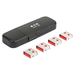 Tripp Lite series USB-A Port Blockers with Reusable Key - 4-Pack - TAA