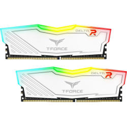32GB Team Group T-Force Delta RGB DDR4 3600MHz CL18 Dual Channel Memory Kit (2 x 16GB) - White