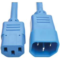 6FT Tripp Lite C13 Female to C14 Male PDU Power Cord - Blue
