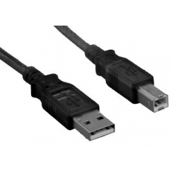 NEON USB2.0 Type A to Type B Printer cable black - 180 cm