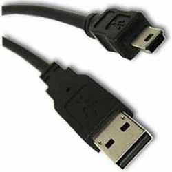Mini USB cable - USB to Mini USB connection - 80cm length, USB2.0