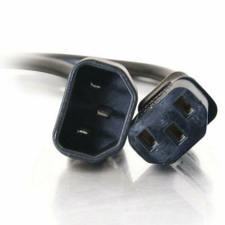 C2G 3FT 16AWG C13 To C14  Power Extension Cable - Black