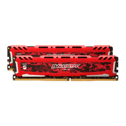 8GB Crucial Ballistix Sport LT 2400MHz DDR4 Dual Memory Kit (2x4GB) - Red
