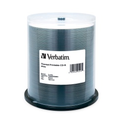 Verbatim CD-R 700MB 52X White Thermal Prinable 100-Pack Spindle