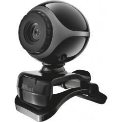 Trust Exis 640 x 480 Pixels 30FPS Clamp Webcam - Black, Silver