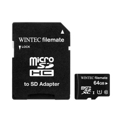 64GB Wintec microSDXC Professional Plus UHS-I CL10 Mobile Phone Memory Card w/Adapter
