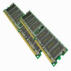 1GB Wintec DDR PC3200 Dual Channel kit (CL2) 2x512MB modules with alu heatsinks