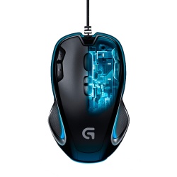Logitech G300S Right-hand USB Wired 2500DPI Optical Gaming Mouse - Black/Blue