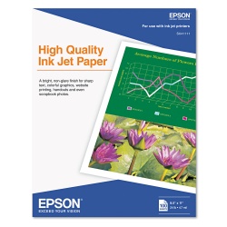 Epson High Quality 8x11 Ink Jet Paper - 100 Sheets