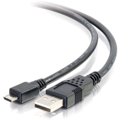 C2G 10FT USB Type-A Male to Micro USB Type-B Male Charging Cable - Black