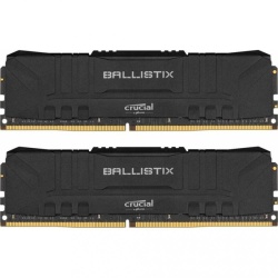 16GB Crucial Ballistix PC4-24000 3000MHz CL15 1.35V DDR4 Dual Memory Kit (2 x 8GB) - Black