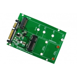 ZTC 2-in-1 Thunder Board M.2 (NGFF) or mSATA SSD to SATA III Adapter Board