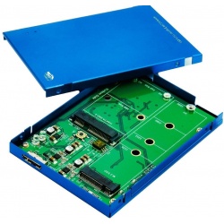 ZTC 2-in-1 USB 3.1 Sky Enclosure M.2 (NGFF) and mSATA SSD to USB 3.1 Board Adapter