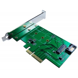 ZTC Lightning Card M.2 NGFF SSD (PCIe 2 and 4 Lane or SATA III Type) To PCI-e or SATA III Internal Card Model ZTC-EX001
