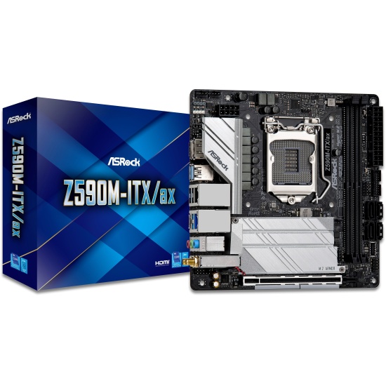 ASRock Intel Z590 LGA1200 Mini-ITX DDR4 Motherboard Image