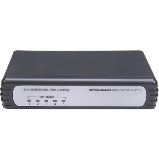 HPE Officeconnect 8-Port RJ-45 Unmanaged Ethernet Switch  (10/100/1000) - Black Image