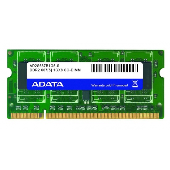 1GB AData DDR2-667 (PC2-5400) SO-DIMM 200-pin module Image