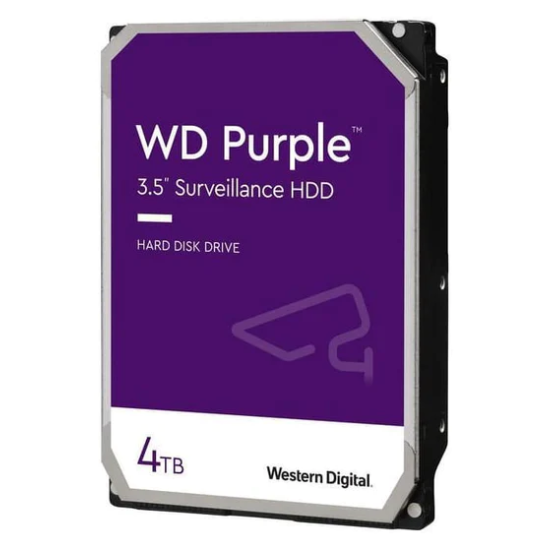 4TB Western Digital Purple 3.5 Inch Serial ATA III Internal Hard Drive Image