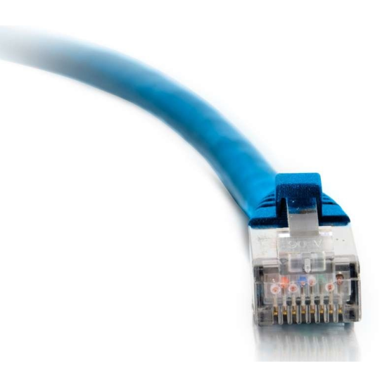 7FT C2G RJ-45 Male To RJ-45 Male Cat6 Snagless Shielded Ethernet Patch Cable - Blue   Image