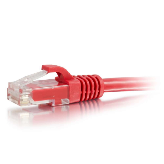 5FT C2G RJ-45 Male To RJ-45 Male Cat5e Snagless Ethernet Patch Cable - Red   Image