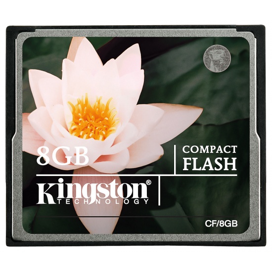 8GB Kingston CompactFlash Memory Card Image