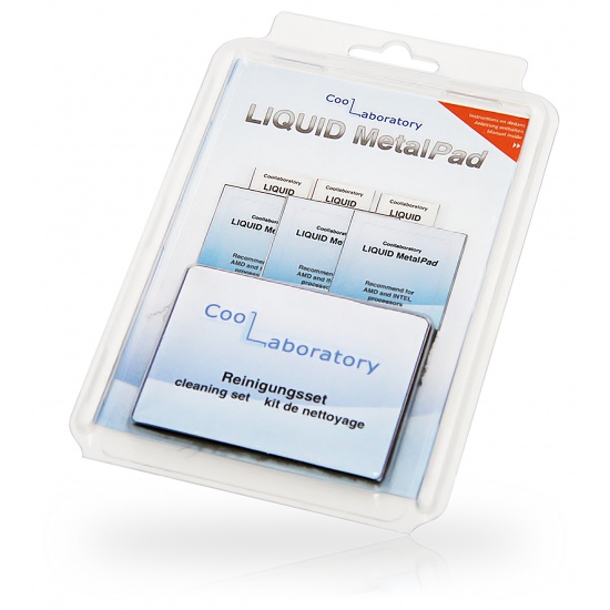 Coollaboratory Liquid MetalPad 3xCPU / 3xGPU + Cleaning kit Image