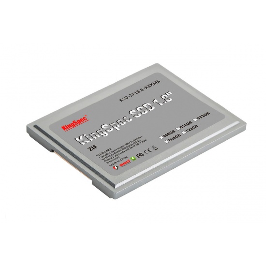 128GB KingSpec 1.8-inch ZIF 40-pin SSD Solid State Disk SMI Controller (MLC) Image