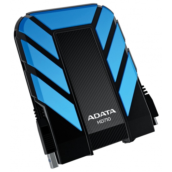 1TB AData DashDrive Durable HD710 USB3.0 Portable Hard Drive (Blue/Black) Image