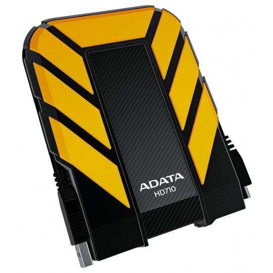 500GB AData DashDrive Durable HD710 USB3.0 Portable Hard Drive (Yellow/Black) Image