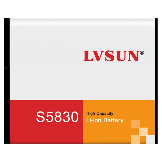 Battery for Samsung Galaxy Ace S5830, Galaxy Gio S5660, Galaxy Fit S5670 (1350mAh) LVSun Image