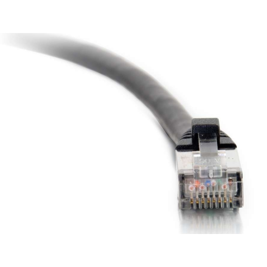 7FT C2G RJ-45 Male To RJ-45 Male Cat6 Snagless Shielded Ethernet Patch Cable - Black  Image