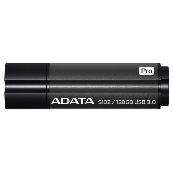 128GB AData DashDrive Elite S102 Pro USB3.0 Flash Drive (Titanium) Image
