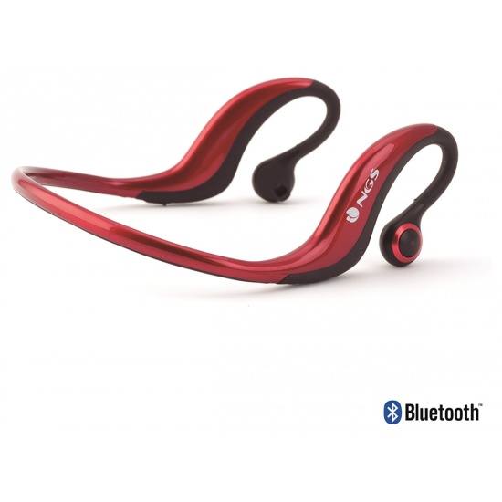 NGS Bluetooth Sports Earphones with Armband Included - Red Image