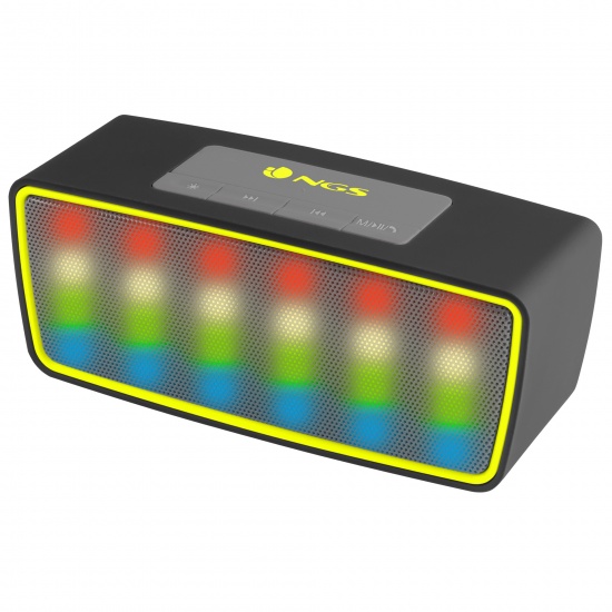 NGS Wireless BT Speaker Roller Glow Black Image NGS Wireless BT Speaker Roller Glow Black Image