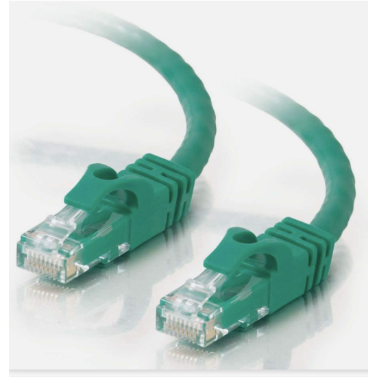 20FT C2G RJ-45 Male to RJ-45 Male Cat6 Snagless Unshielded Ethernet Patch Cable - Green  Image