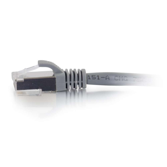 15FT C2G Cat6a RJ-45 Male To RJ-45 Male Snagless Network Ethernet Patch Cable - Gray  Image